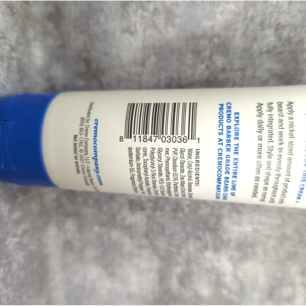 Cremo Styling Beard Cream, Thickening, Brand New Sealed 4 fl oz